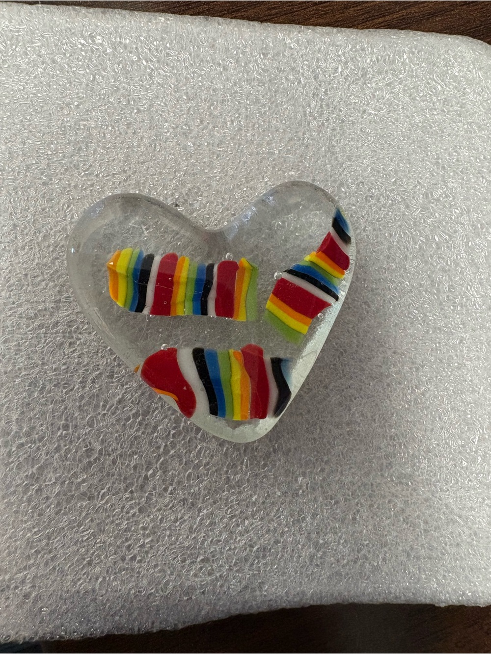Glass pocket heart